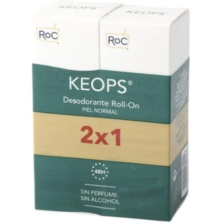 ROC KEOPS DEO Roll-on Normal Skin 30ml - Pack of 2