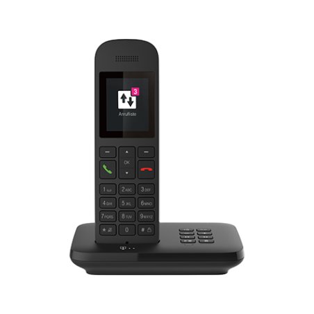 Telekom Sinus A12 Analog/DECT telephone Black
