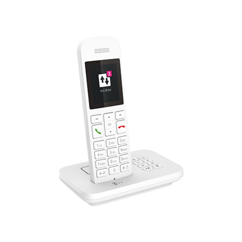Telekom Sinus A12 Analog/DECT telephone White