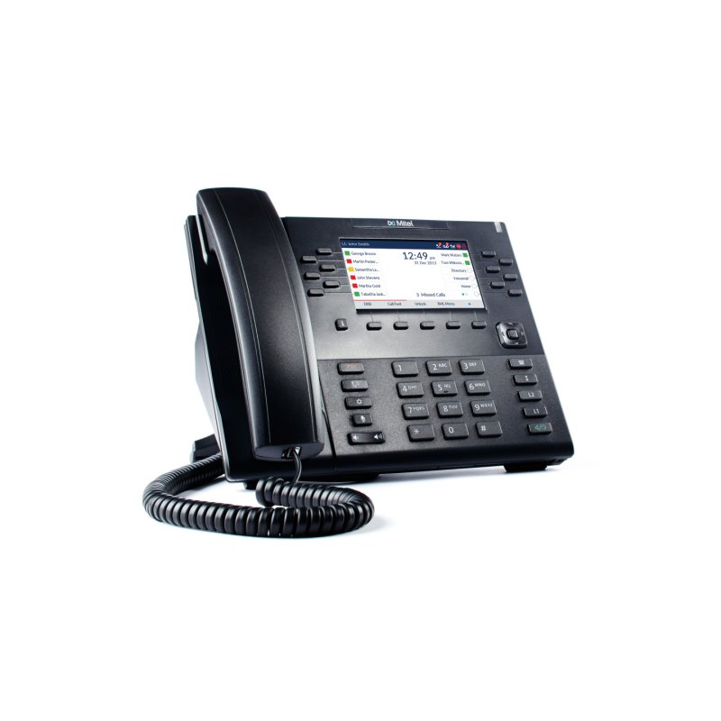 Mitel 80C00003AAA-A téléphone fixe Noir 24 lignes LCD