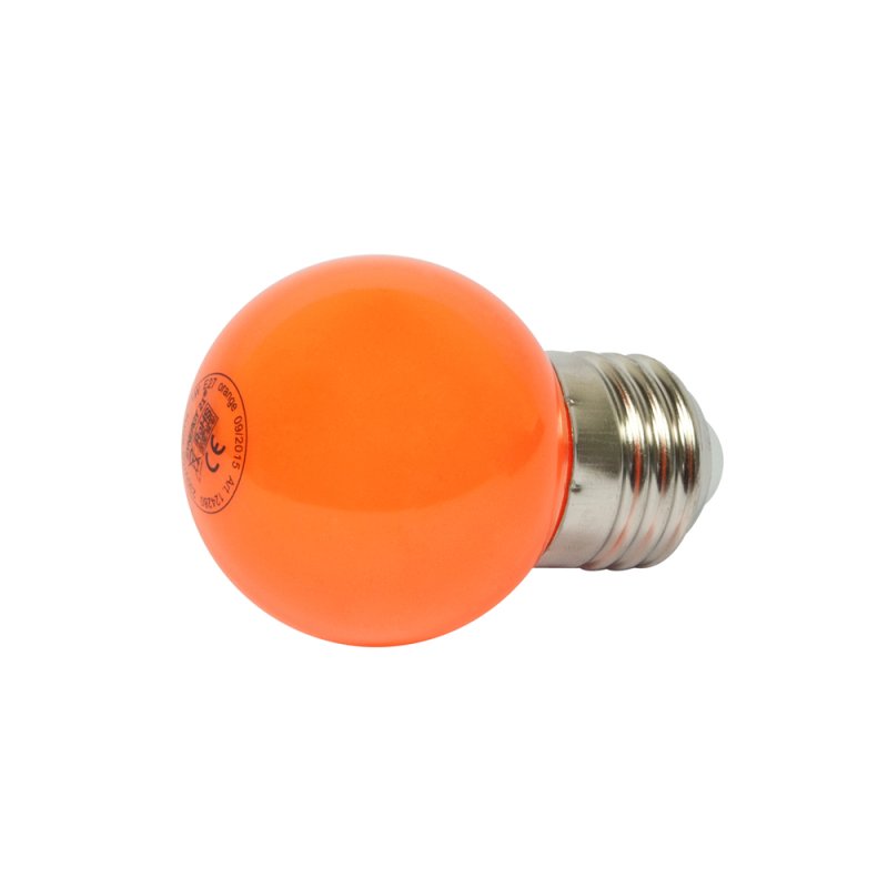 Synergy 21 LED Retrofit E27 Tropfenlampe G45 orange 1 Watt für Lichterkette