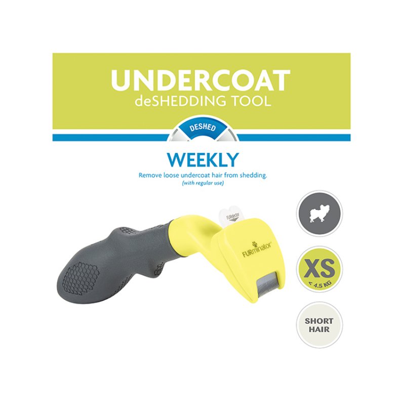 FURminator DeShed Grey, Yellow Dog Deshedder