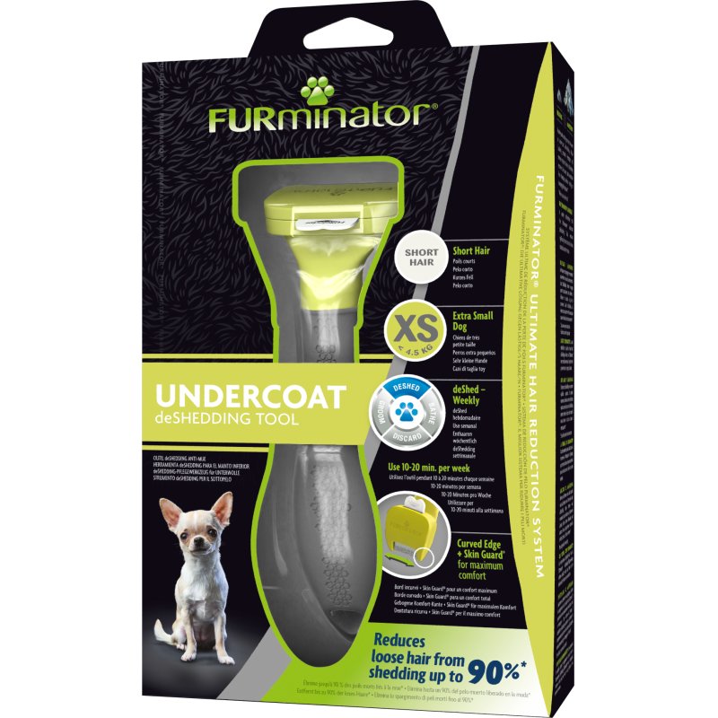 FURminator DeShed Grey, Yellow Dog Deshedder