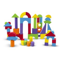 B Beez - Large Foam Blocks, 52 Pcs (53008)