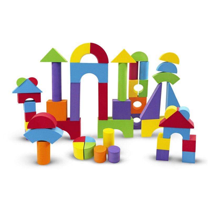 B Beez - Large Foam Blocks, 52 Pcs (53008)