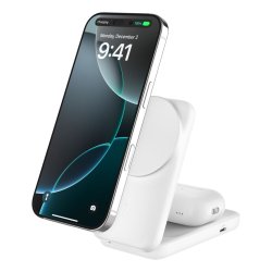 Belkin UltraCharge 25W Qi2 magn. 2-in-1 Lad.klappb.ws. WIZ038kqWH