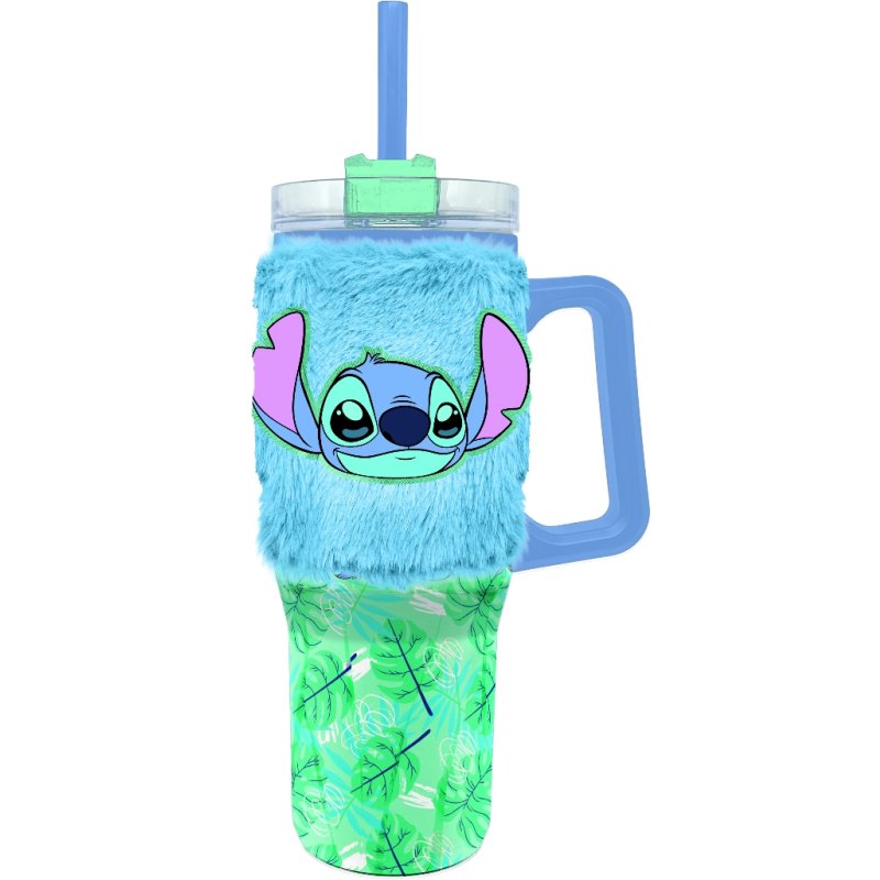 BOUTEILLE RAMBLER AVEC HOUSSE PELUCHE STITCH 770ML