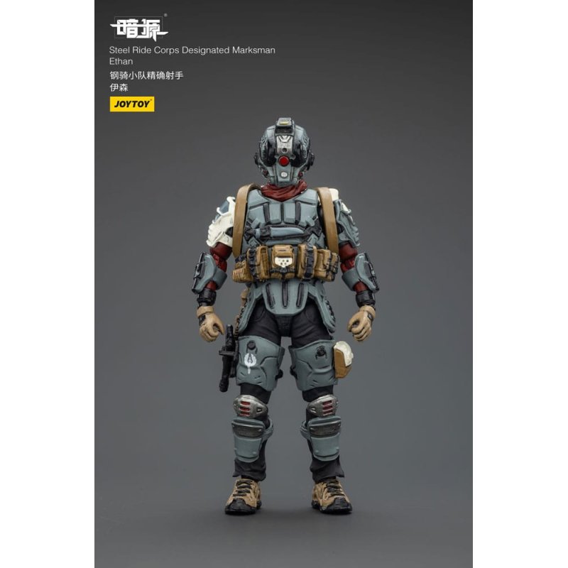 Steel Ride Corps Dark Source Action Figur Designated Marksman Ethan 7 cm