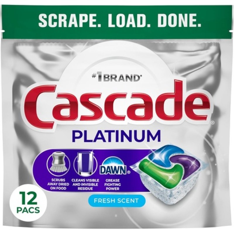 Cascade Platinum Dishwasher Pods - Dishwasher Detergent Soap