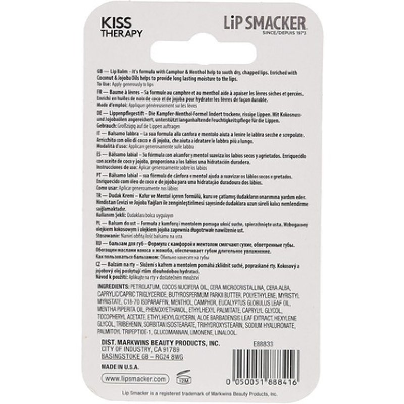 Markwins Kiss Therapy Lip Balm With Original Eucalyptus Mint Flavour