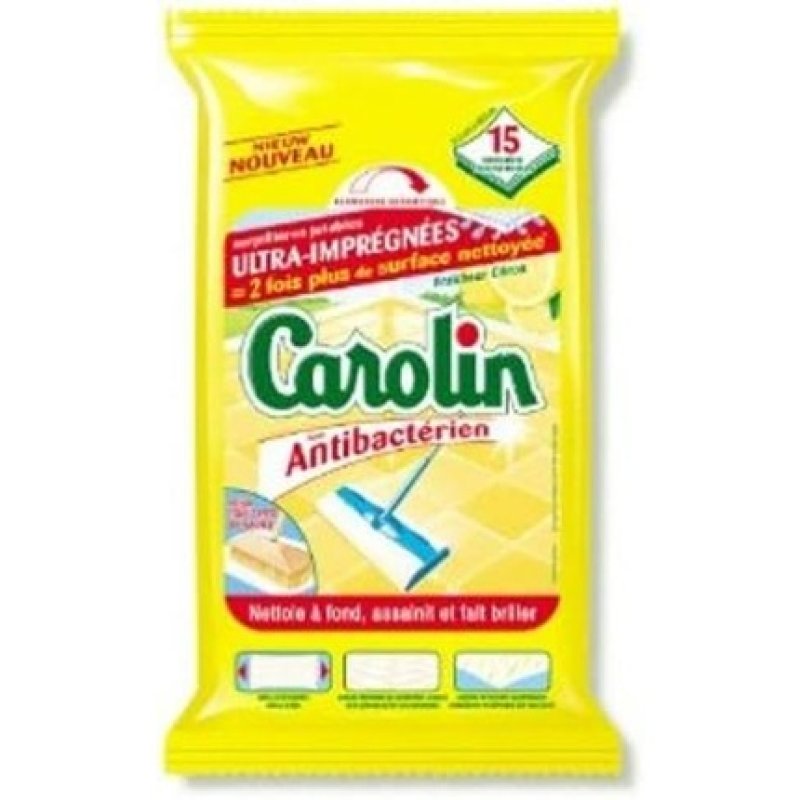 Carolin Lemon Wipes 15 Pack