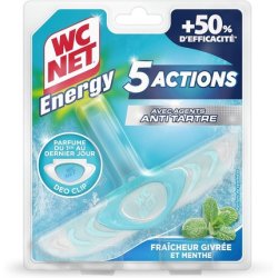 WC Net Energy Antiscale Block 5 Actions Frosty Freshness and Mint 38g