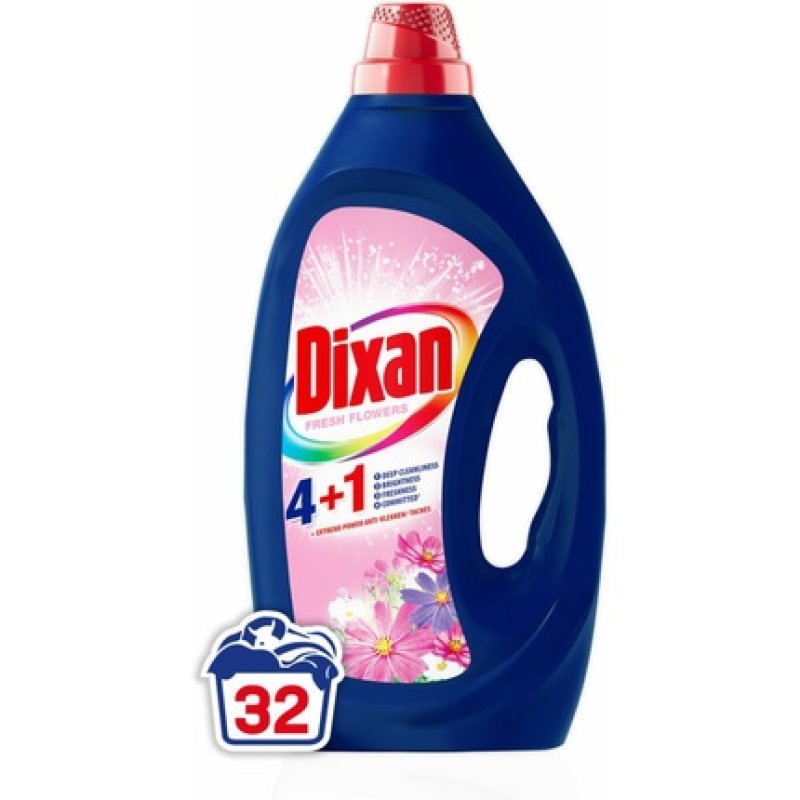 Dixan Liquid Detergent 41 Color Fresh Flowers 32 Washes 1440 Liters