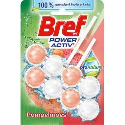 Bref Toilet Block Power Activ Pro Nature Grapefruit 2 Pcs