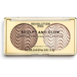 Revolution Pro Sculpt & Glow Face Palette Desert Sky 2 Shades 4g