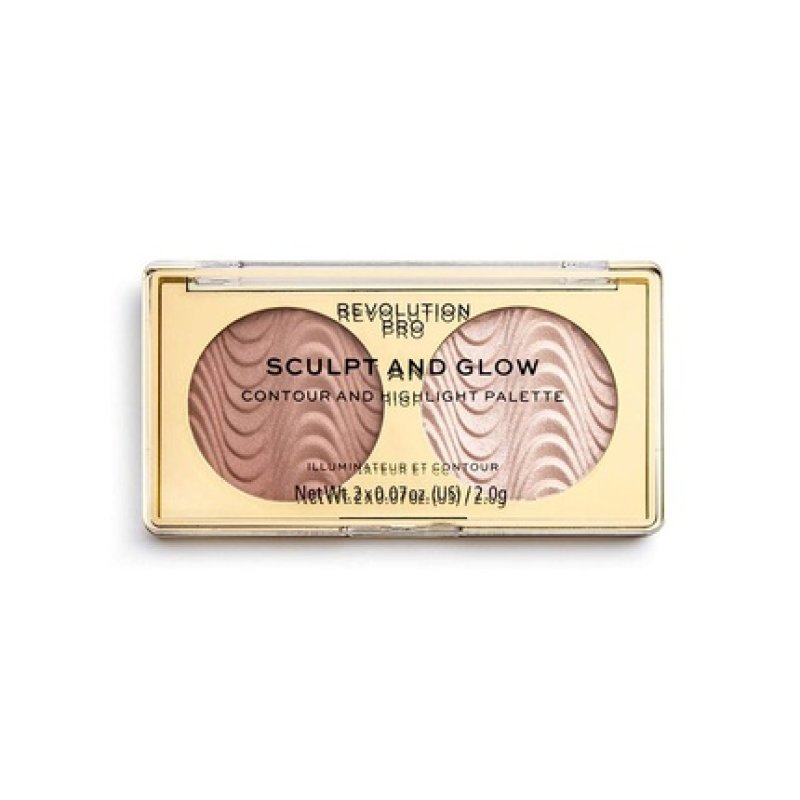 Revolution Pro Sculpt & Glow Contour and Highlighter Palette Sands of Time