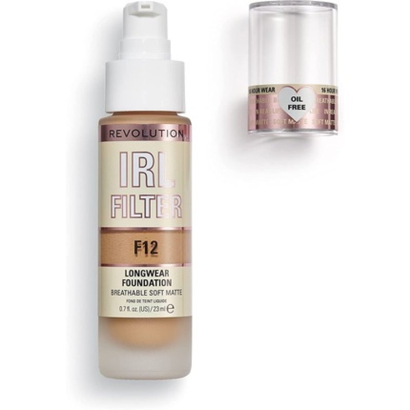 Makeup Revolution IRL Filter Longwear Foundation 23ml F12