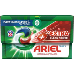 Ariel Yellow Cap Extra Clean Laundry Detergent 20 Pieces