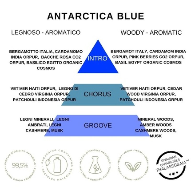 Replay Earth Made Antarctica Blue Eau De Toilette Vegan And Unisex Body Fragrance With Cool And Magnetic Style Woody