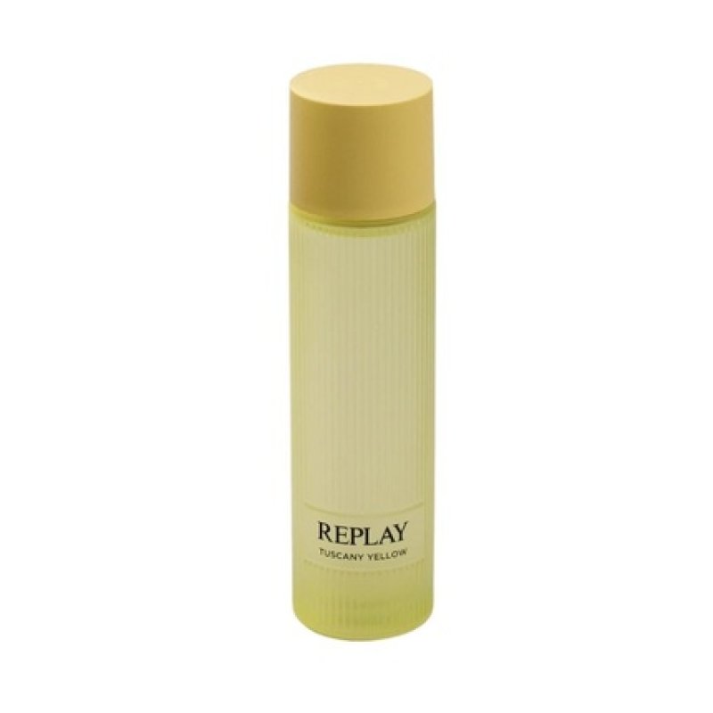 Replay Earth Made by Tuscany Yellow Eau de Toilette for Body Unisex Vegan Fresh and Energizing Woody Amber Scent 200ml
