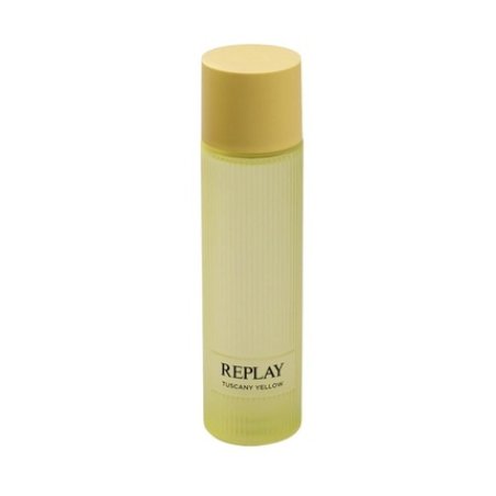 Replay Earth Made by Tuscany Yellow Eau de Toilette for Body Unisex Vegan Fresh and Energizing Woody Amber Scent 200ml