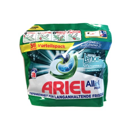 Ariel 38 Washes 3in1 Universal Touch Of Lenor Capsules