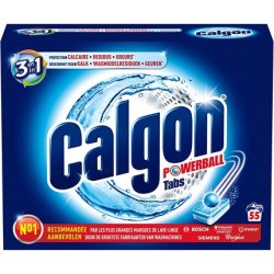Calgon 3 In 1 Powerball Tabs - 55 Tablets - Washing Machine Cleaner And Anti Lime