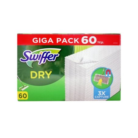Swiffer Dry Wipes Giga Pack 60 Pieces By Swiffer