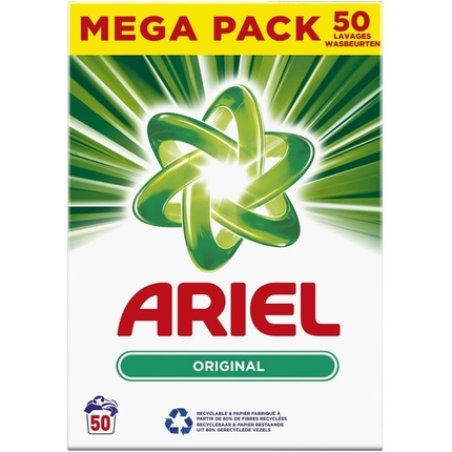 Ariel Washing Powder Detergent 3kg 50 Washes Extra Color Care