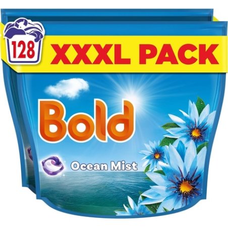 Bold Ocean Mist Pods Laundry Detergent Capsules 128 Washes
