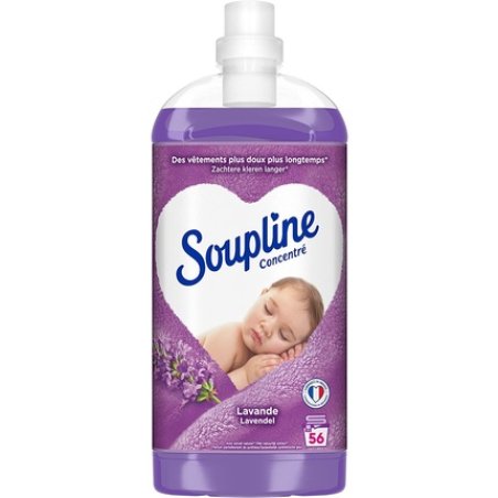 Soupline - Concentrated Fabric Softener, Lavender Scent - For Soft And