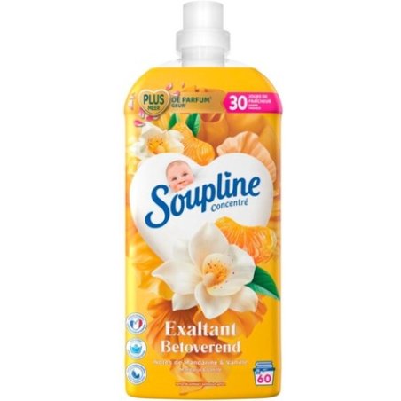 Soupline Fabric Softener Enchanting Mandarin & Vanilla 128 Liters