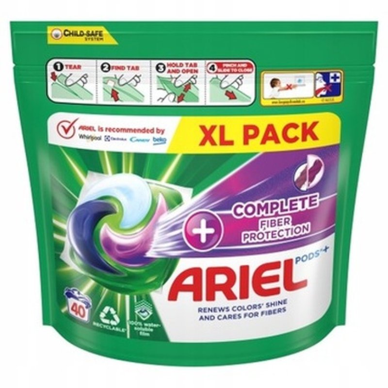 Ariel Extra Color All In One Complete Laundry Capsules 40 Pieces