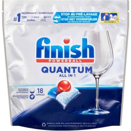 Finish Quantum All In 1 Dishwasher Tablets 18 Pieces