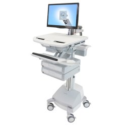 ERGOTRON StyleView Wagen mit LCD-Arm SLA-Antrieb 2 Schublade EU