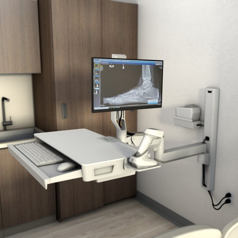 CareFit Combo System with Worksurface, Snow