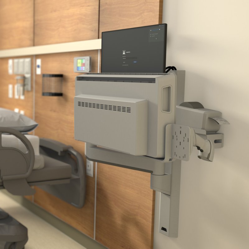 CareFit Combo System with Worksurface, Snow