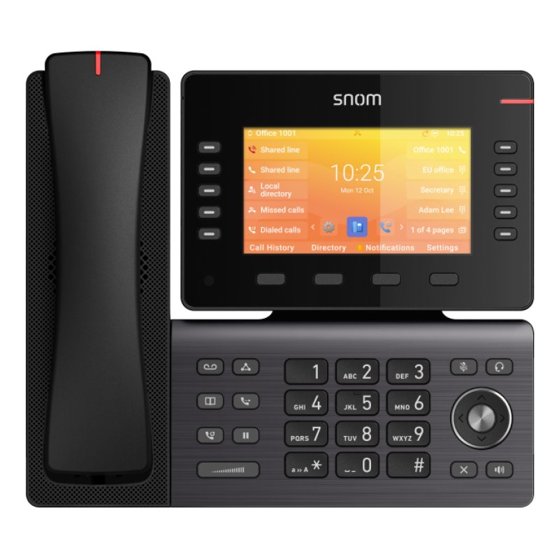Snom D892M téléphone fixe Noir TFT Wifi
