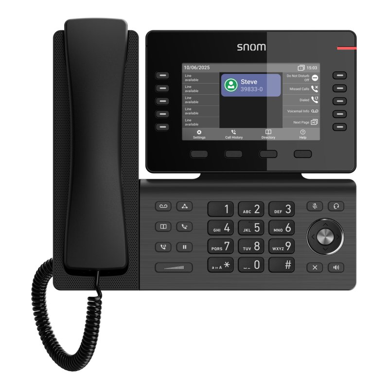 Snom D815WB téléphone fixe Noir IPS Wifi