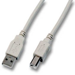 EFB Elektronik 3m, USB A - USB B, M/M câble USB USB 2.0 Gris