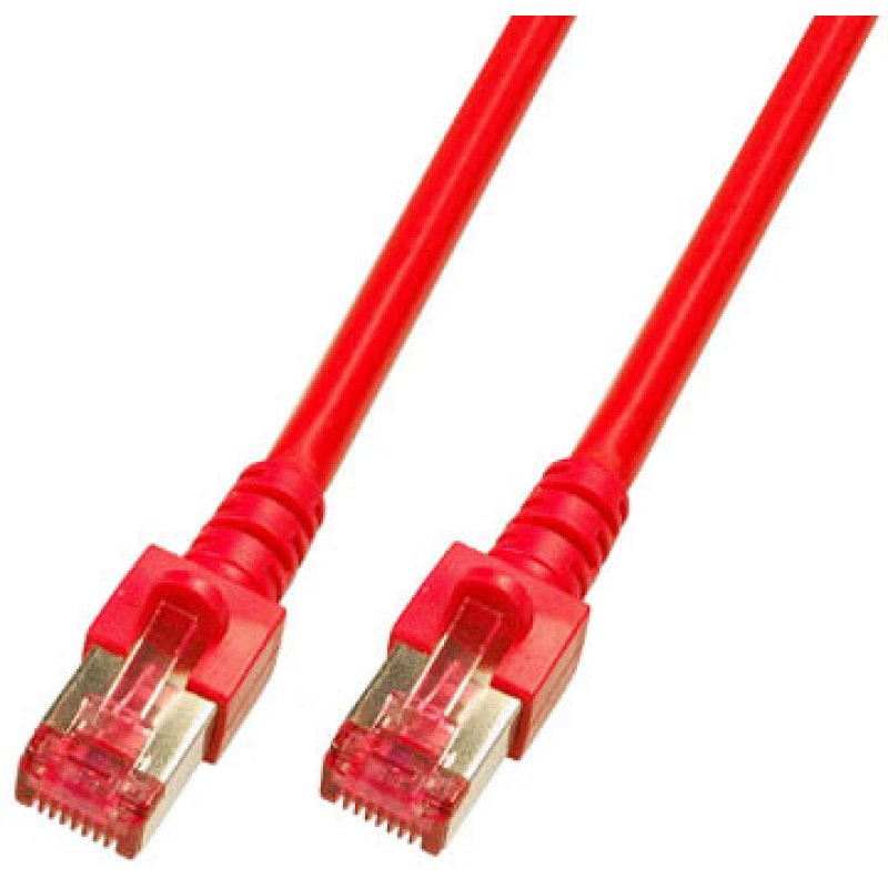 EFB RJ45 Patchkabel S/FTP Cat.6 LSZH 5.00m rot