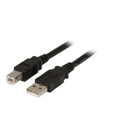 EFB Elektronik USB A/USB B, 2 m USB cable USB 2.0 5 m Black