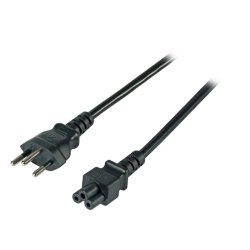 EFB Elektronik EK495.1,8V2 câble électrique Noir 1,8 m Prise d'alimentation type J Coupleur C5