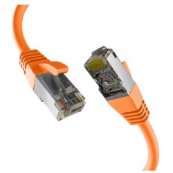 EFB RJ45 Patchkabel S/FTP PIMF Cat8.1 3.00m oragne