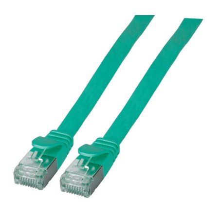 EFB RJ45 Flachpatchkabel U/FTP Cat.6A PVC 0.50m grün