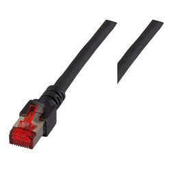 EFB RJ45 Patchkabel S/FTP Cat.6 LSZH 1.50m schwarz