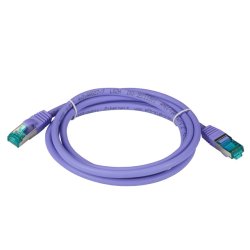EFB RJ45 Patchk. S/FTP Cat.6A LSZH Cat.7 Rohk. 0.50m violet