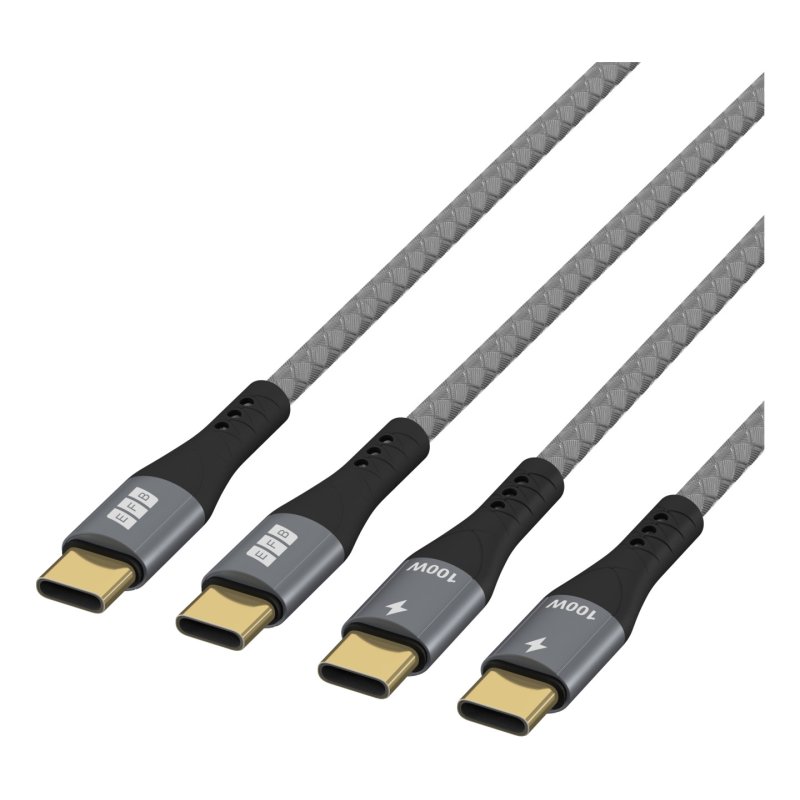 EFB Elektronik USB-CC-00005 câble USB USB 2.0 1 m USB C Noir, Gris