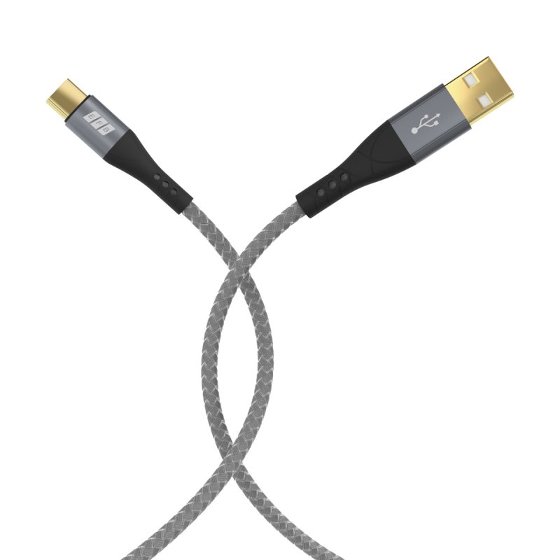 EFB Elektronik USB-AC-00008 USB cable USB 2.0 2 m USB A USB C Black, Grey