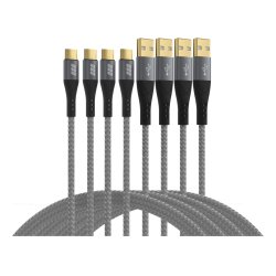 EFB Elektronik USB-AC-00005 câble USB USB 2.0 USB A USB C Noir, Gris